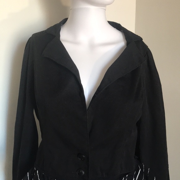 Nightmare Before Christmas Black with Ruffle Trim Jacket ONLY - Picture 3 of 12